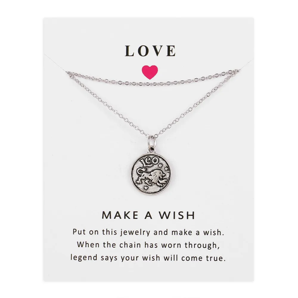 12 созвездия Зодиака Ожерелья Козерога Водолей рыбы Овен Телец Близнецы Рак Девы