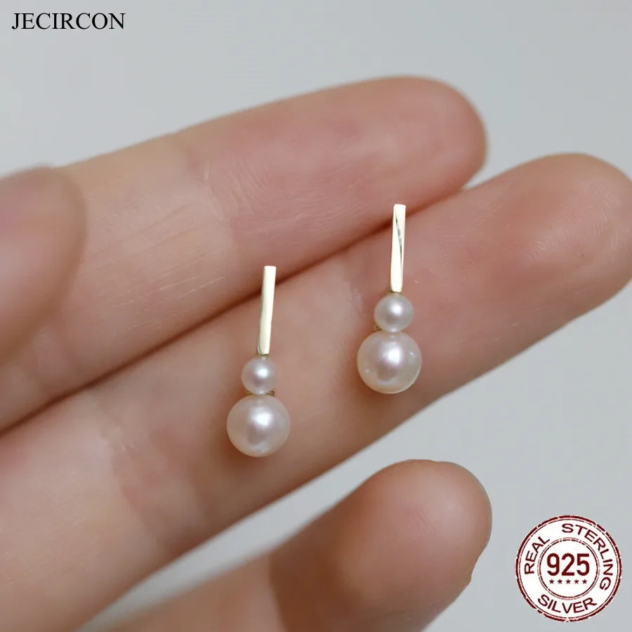 

Женские серьги-тыквы с жемчугом, из серебра 925 пробы