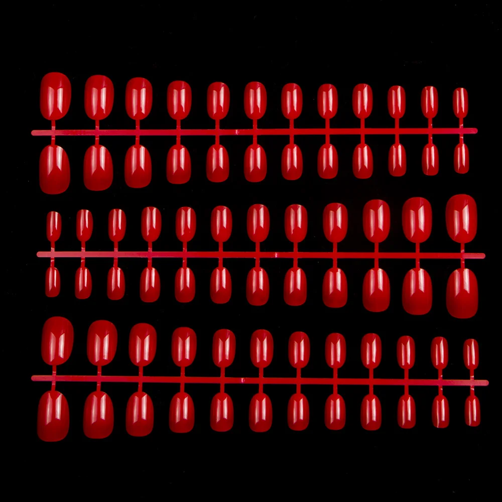 10 комплектов 240 шт./лот цветной пресс на накладные ногти полное покрытие размеров