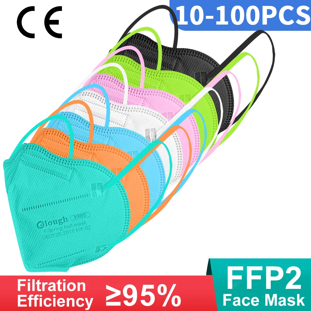 

Многоцветные FFP2 маски для взрослых 5 слоев маска для лица KN95 Mascarilla FPP2 Homologada многоразовая FFP2mask KN 95 маска FFP3 тушь для ресниц