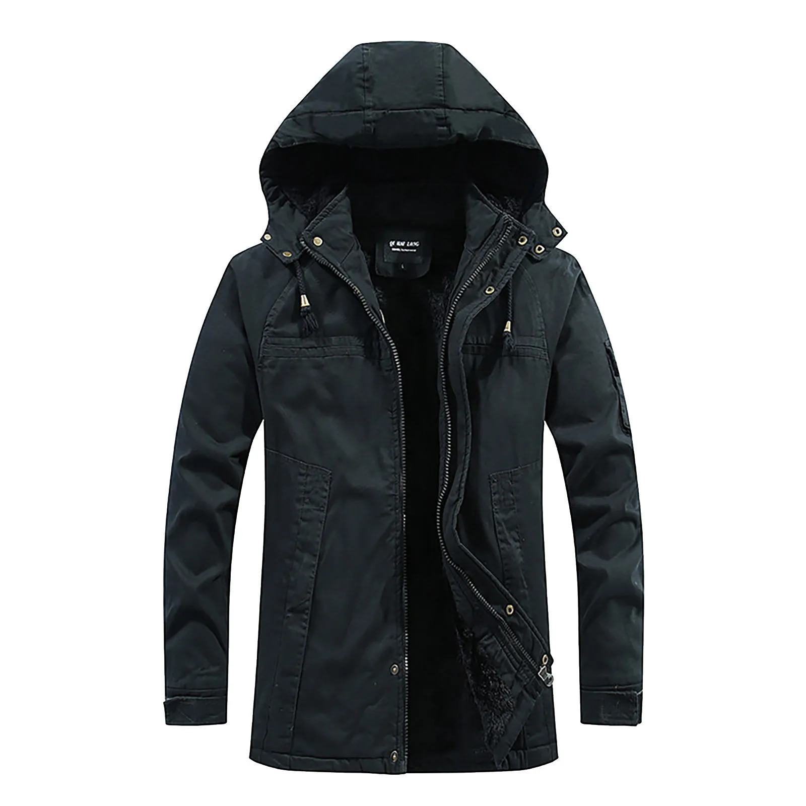 Fashion Winter Jacket Mens Big Fur Belt Hooded Thick Down Parkas M-long Male Coat Slim Warm Outerwear 2021 New | Мужская одежда