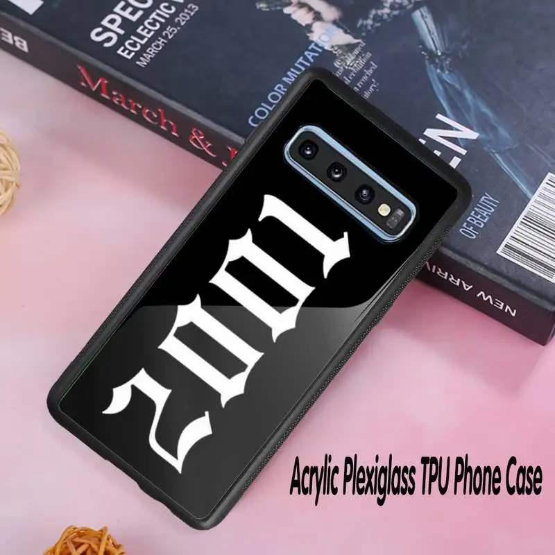 

Interesting year numbers Phone Case Acrylic Plexiglass TPU phone case For Samsung Galaxy S8 S9 S10 s10e S20 PLUS ULTRA S6edge