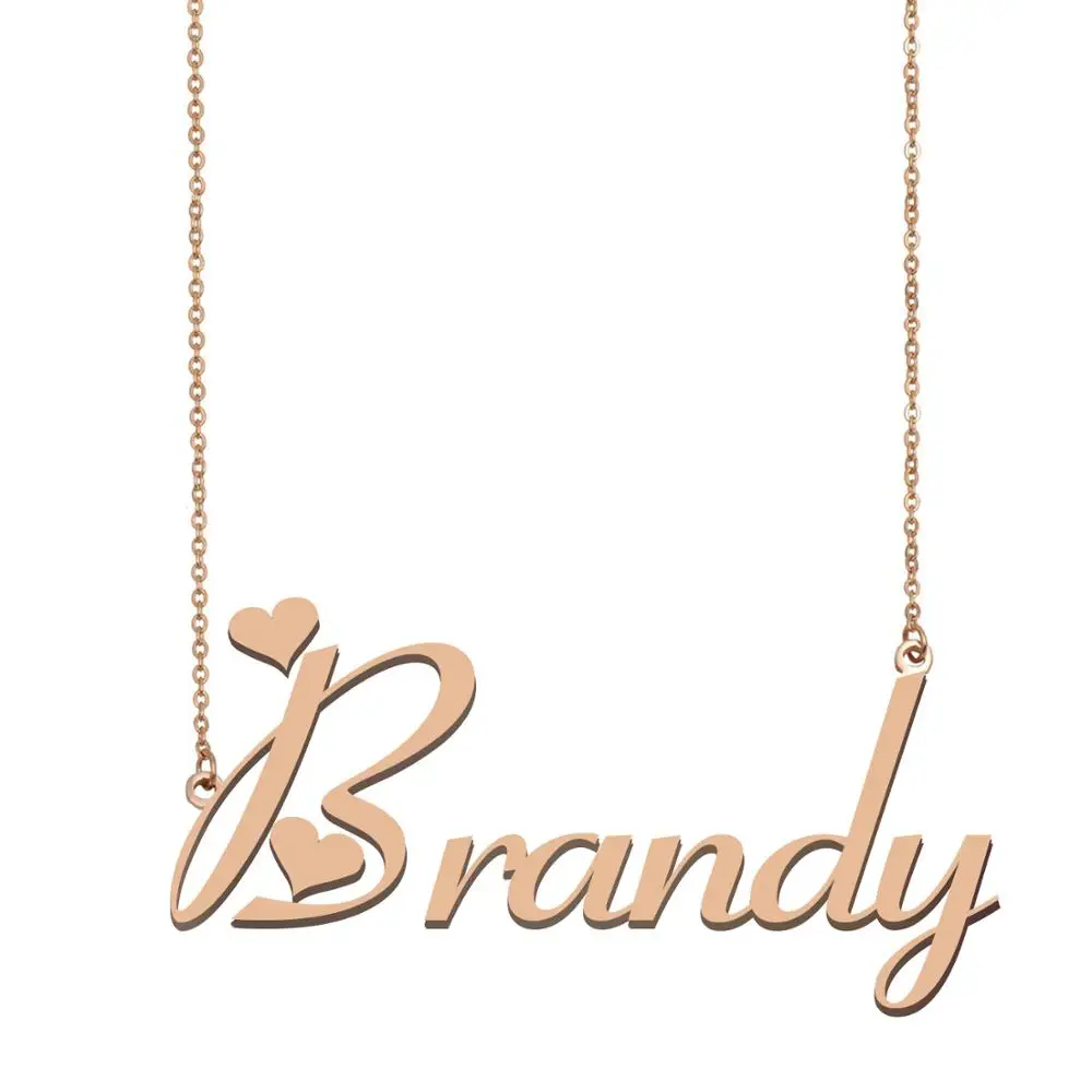 

Brandy Name Necklace, Custom Name Necklace for Women Girls Best Friends Birthday Wedding Christmas Mother Days Gift