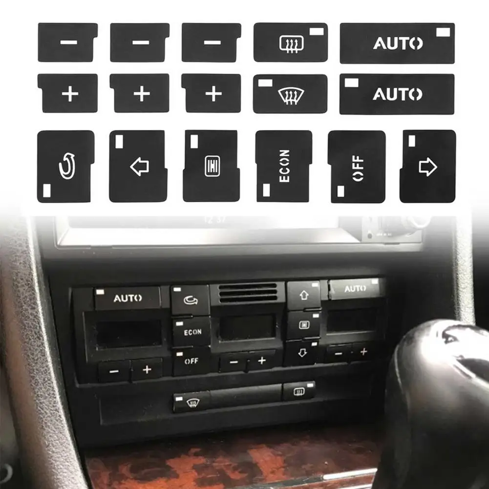 3 шт тип A B C D 16-key AC Кнопка ремонта наклейки Stikers центральный контроль радио Набор