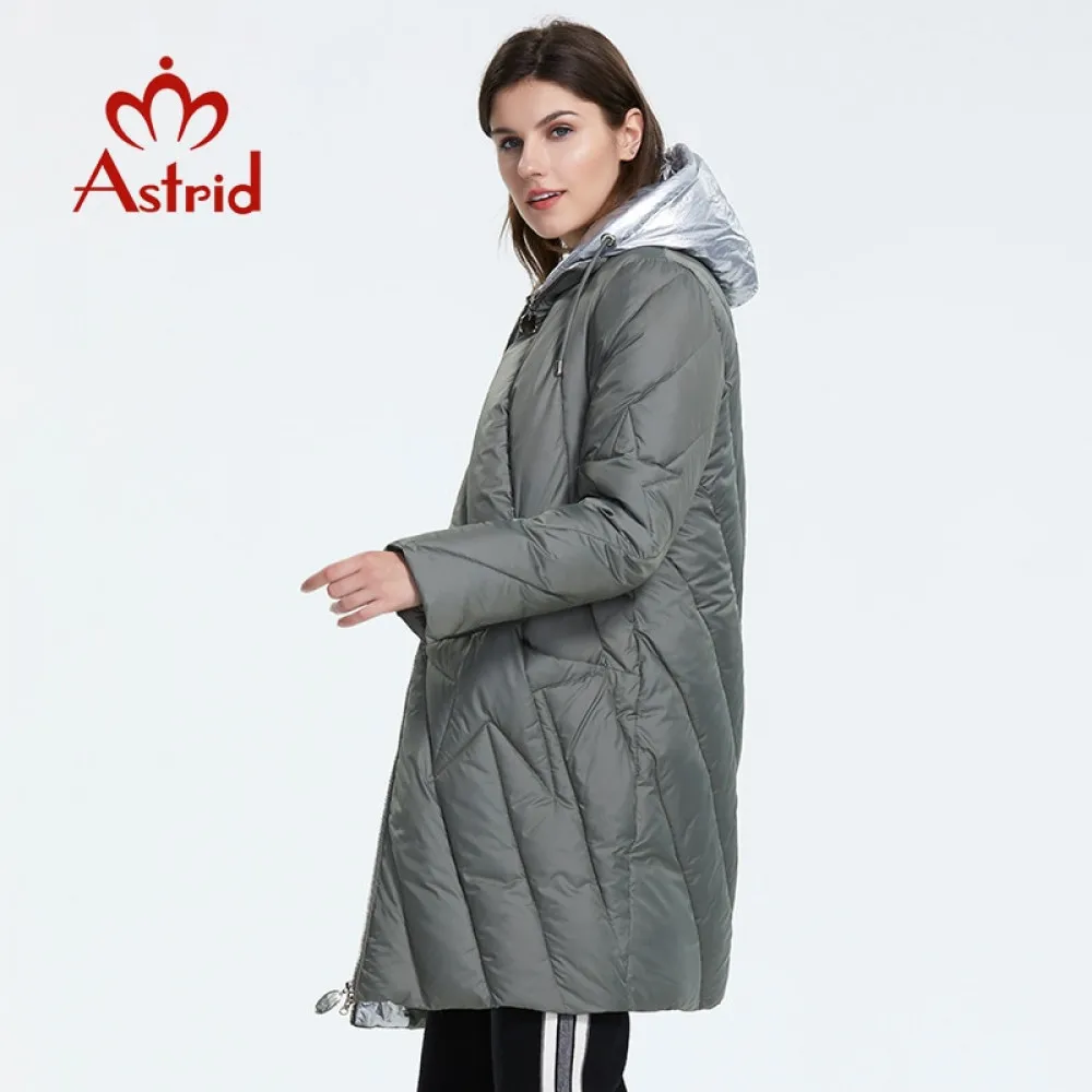 Astrid 2019 Зима новое поступление пуховик женская свободная одежда верхняя высокое