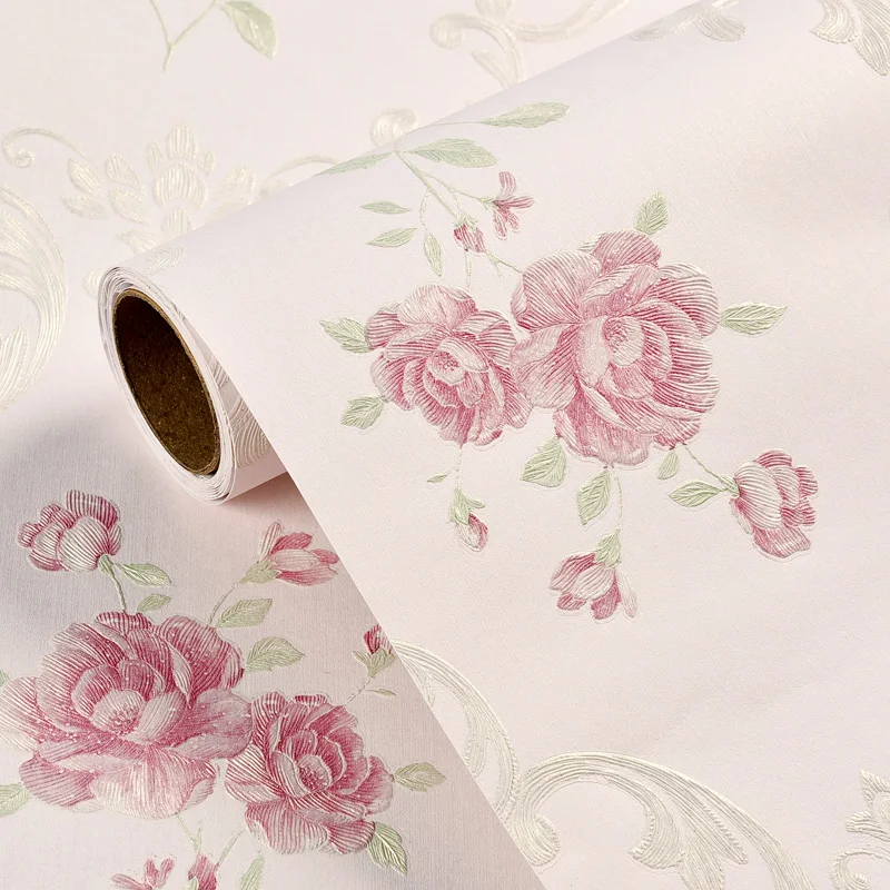 3d пасторальная Цветочная настенная бумага Свадебный декор автоматическая