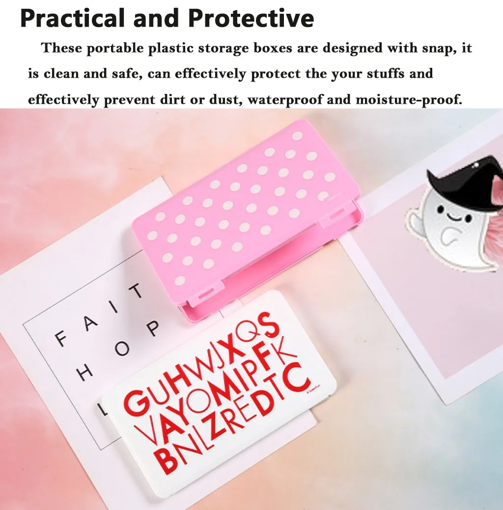 

1/5 PC Mask Storage Box Portable Multicolor Mask Holder Dust-Proof Moisture-Proof Waterproof Mask Box Available Storage Bag