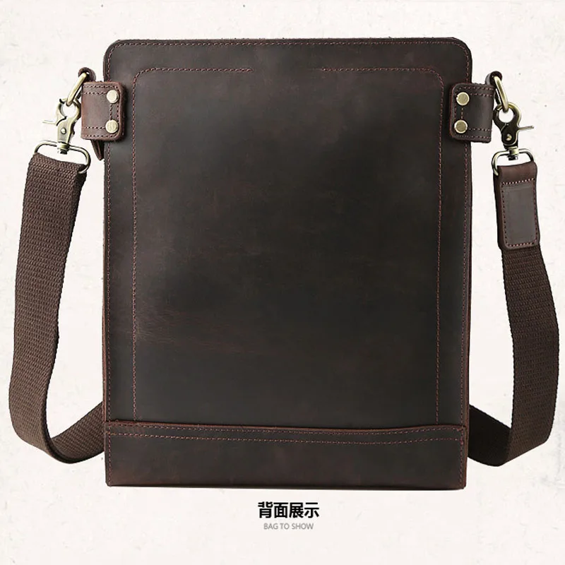 

Top Quality New Men real Leather Multi-purpose Cross Body Shoulder Travel Male Trend Chest Day Pack Hand Tote Messenger Bag