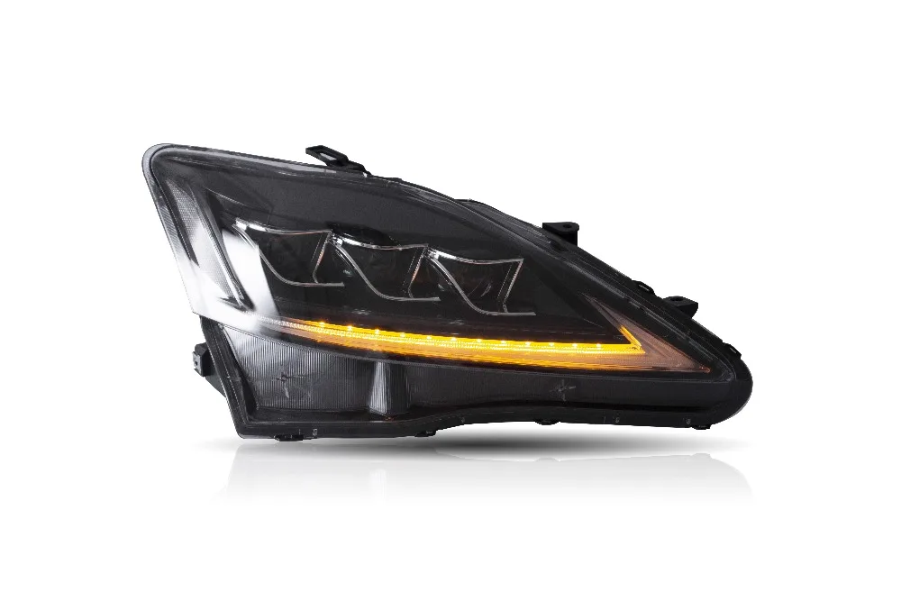 Vland Factory автомобильные аксессуары Головной фонарь для Lexus IS250 2006-2012 полный светодиодный головной светильник с последовательным индикатором