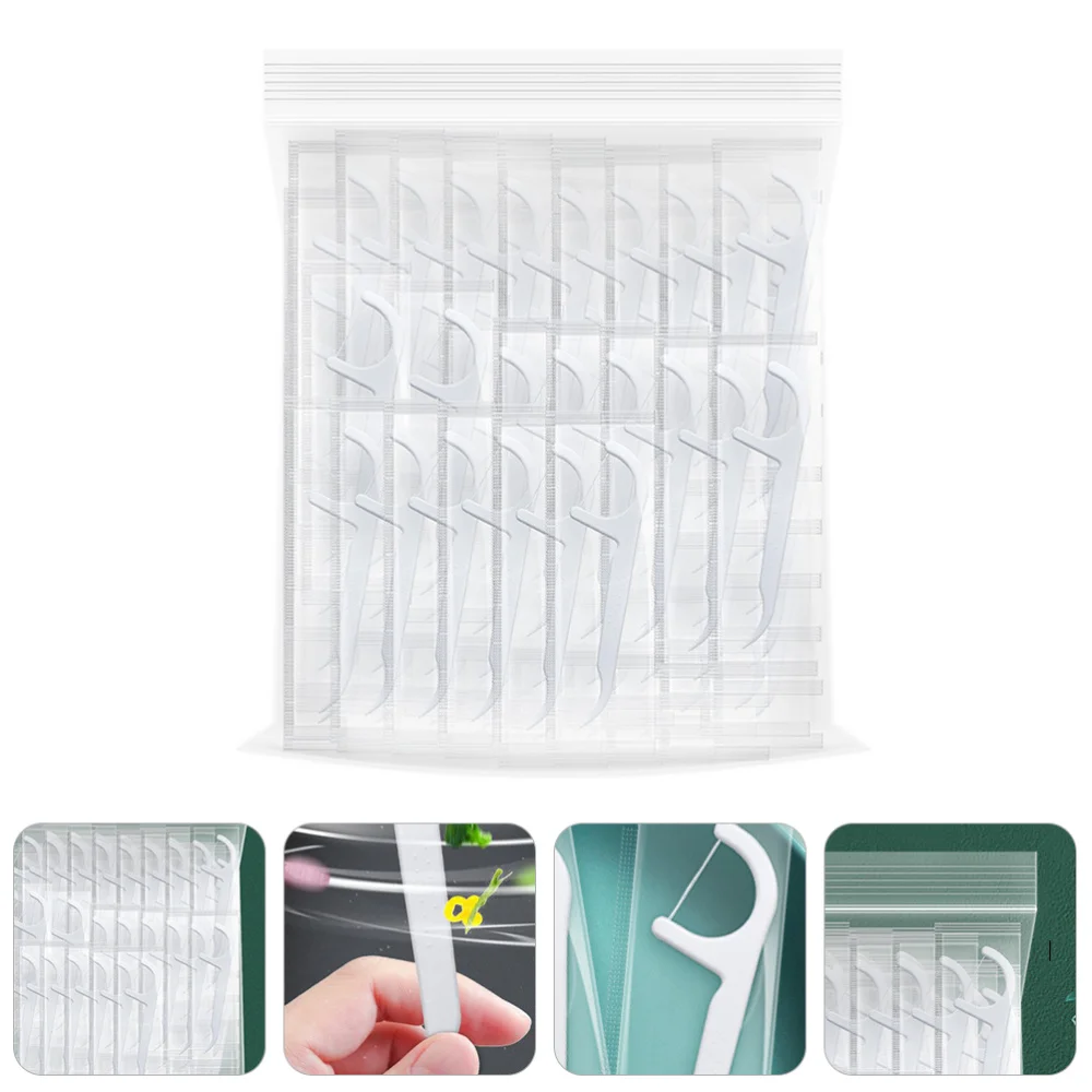 

300Pcs Teeth Floss Picks Floss Sticks Teeth Cleaning Supplies (White)