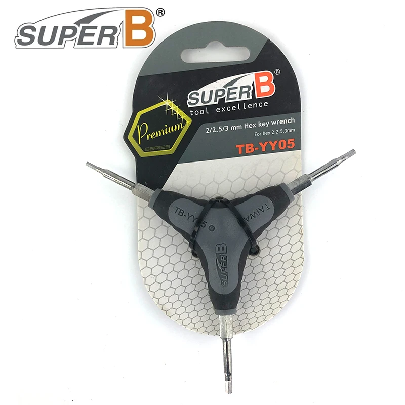 

SUPER B Bicycle Hex Key Wrenches Torx Wrench Y-Shape Bike Repairments Tools TB-YY05/YY10/YY15/YY20/YY25/YY30