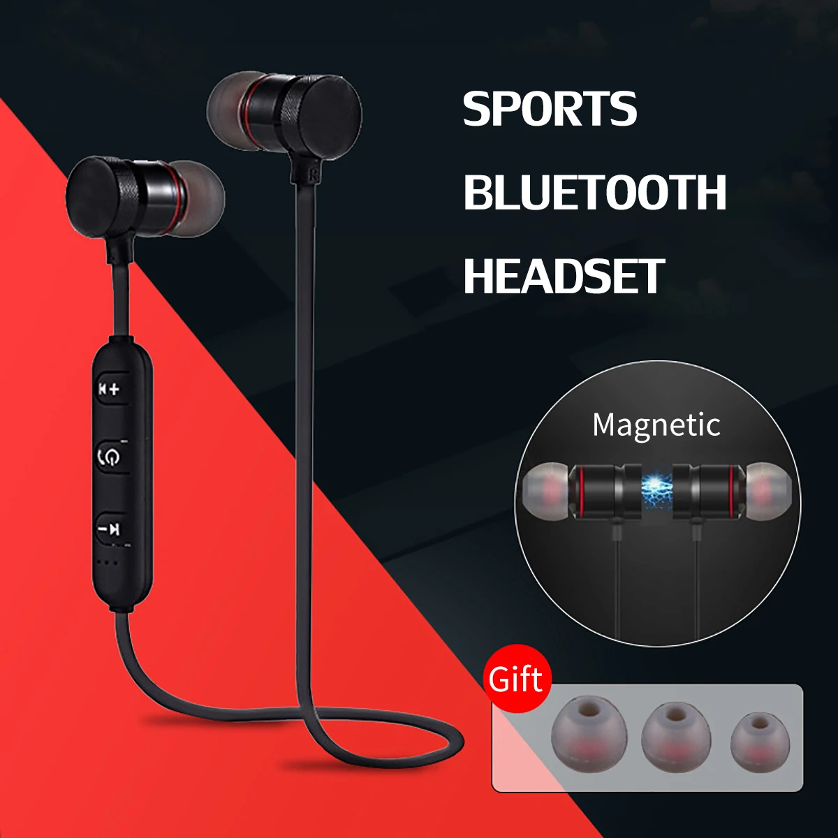 Bluetooth 5 0 спортивные наушники с шейным ободком магнитные беспроводные стерео
