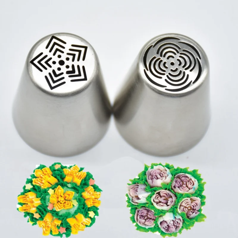 12 шт./компл. русский тюльпан глазурь трубопровод сопла из нержавеющей стали