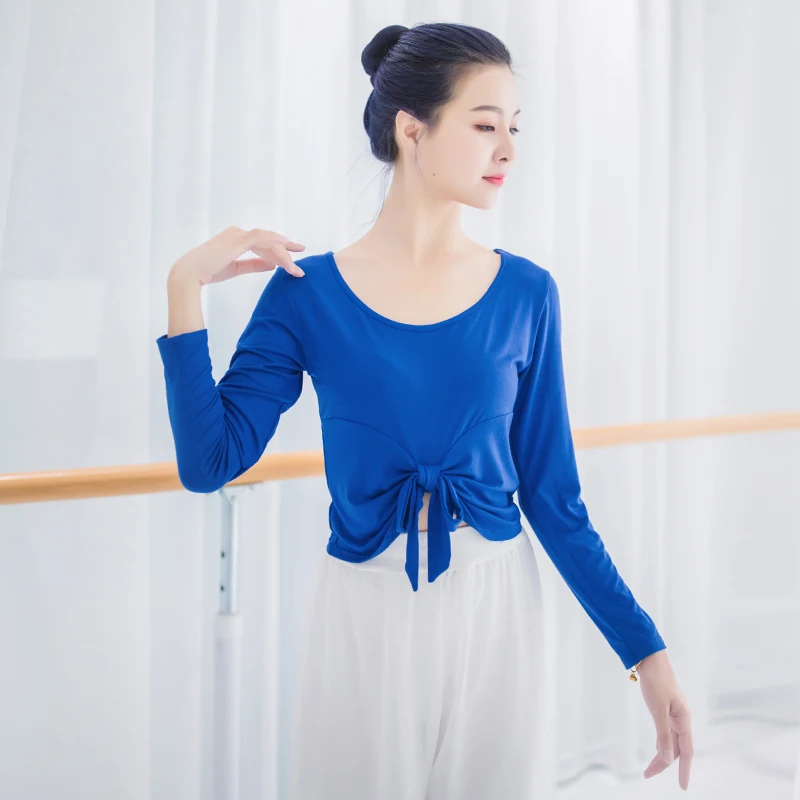 

Women Gym White Yoga Crop Tops Breathable Bow Shirts Long Sleeve Workout Fitness Running Sport T-Shirts Training Sportswear Sexy