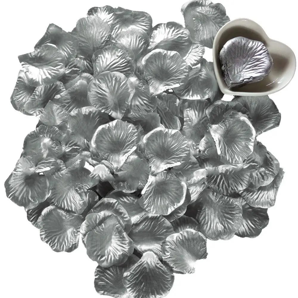 100 шт. 5*5 см шелковые лепестки роз для искусственных свадебные аксессуары