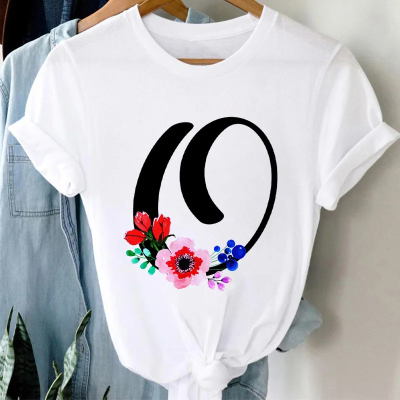 Женская футболка 26 по индивидуальному заказу с буквенным принтом s нарядное