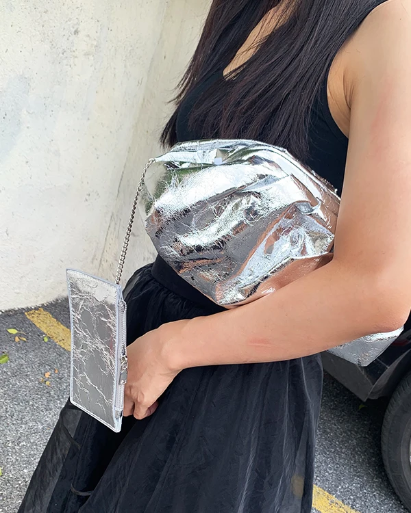 Сумка-конверт из искусственной кожи со светоотражающими металлическими узорами, роскошные женские сумки, дизайнерские кошельки и сумочки округлой формы, клатч