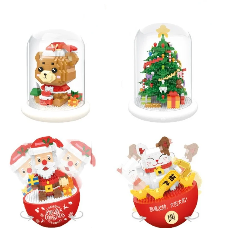 

MINI Building Blocks 2717-2724 Tumbler Christmas Series child gifts toys puzzle block bricks
