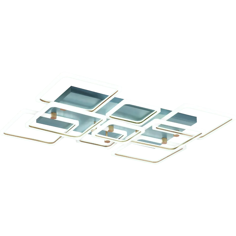

Modern Led Chandelier for bedroom study room living room Blue+Gold color home deco ceiling Chandelier fixtures 90-260V