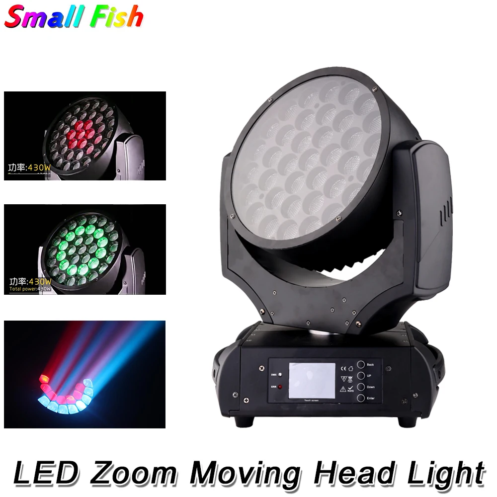 

Zoom Moving Head Light 37X20W RGBW 4IN1 LED Moving Head Beam Wash Light DMX Disco Strobe Stage Light Party Nightclub Show Light