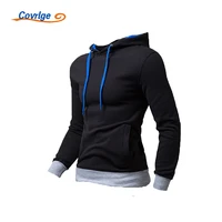 covrlge mens sweatshirt solid color multicolor all match trend fashion casual self cultivation hooded pullover jacket mww313