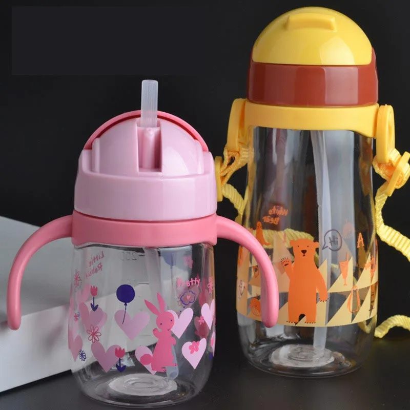 Детская школьная портативная поилка для животных с мультяшными животными