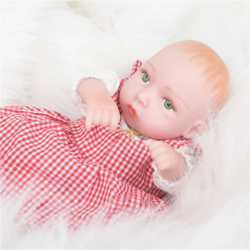 10 &quot25 см прекрасная кукла Reborn Preemie Bebe полностью силиконовая для новорожденных