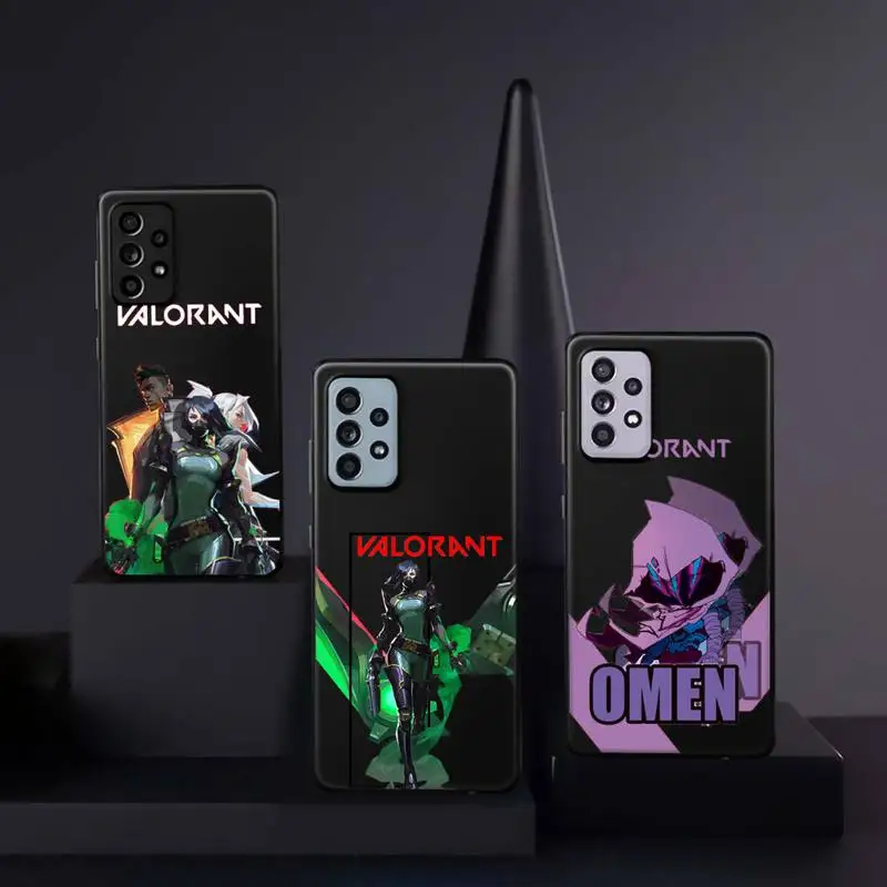 

valorant Phone Case For Samsung A32 A51 A52 A71 A50 A12 A21S S10 S20 S21 Plus Fe Ultra