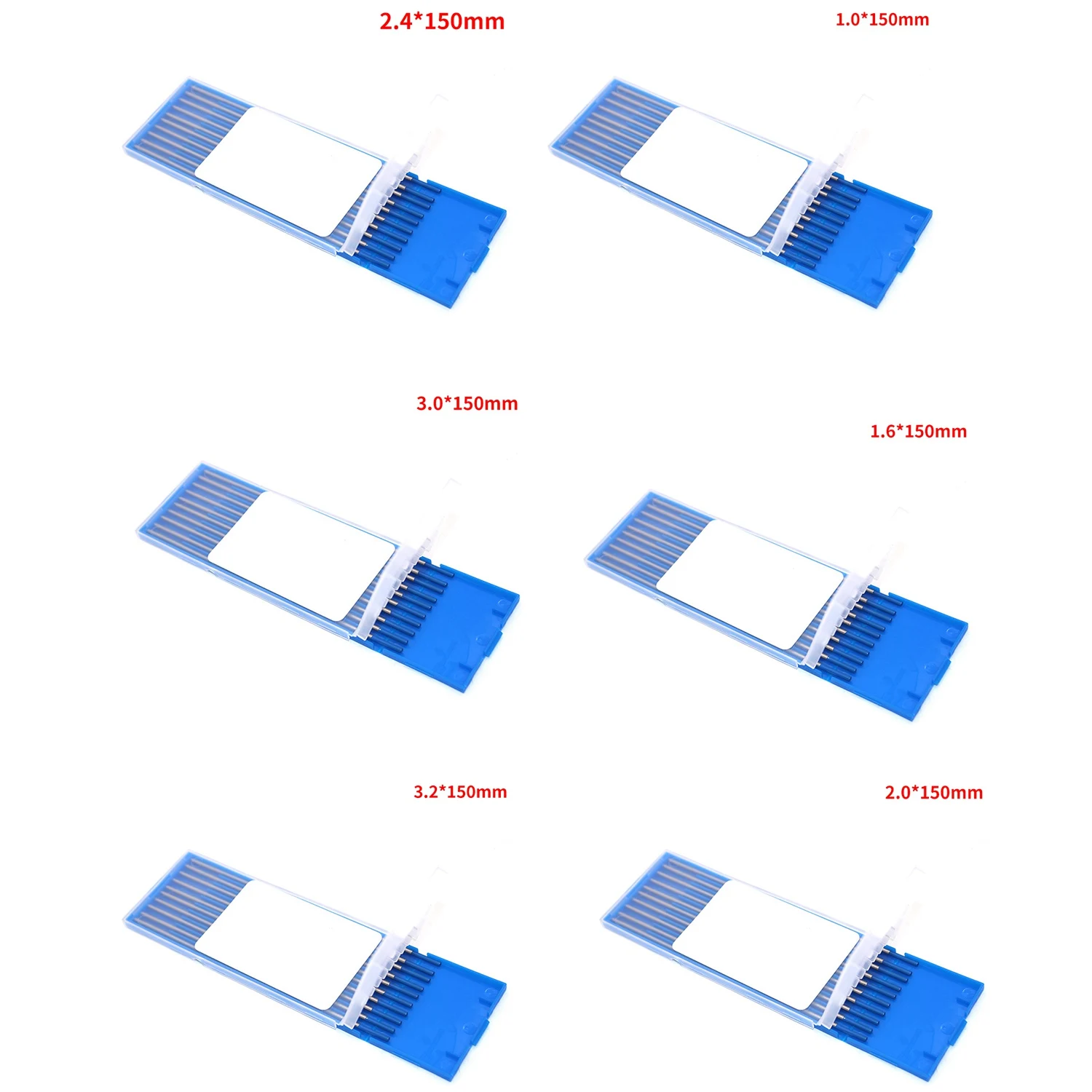 

10Pcs Wy20 Tungsten Electrode Professional Tig Rod for Option 2.0% Lanthanated for Tig Welding Machine