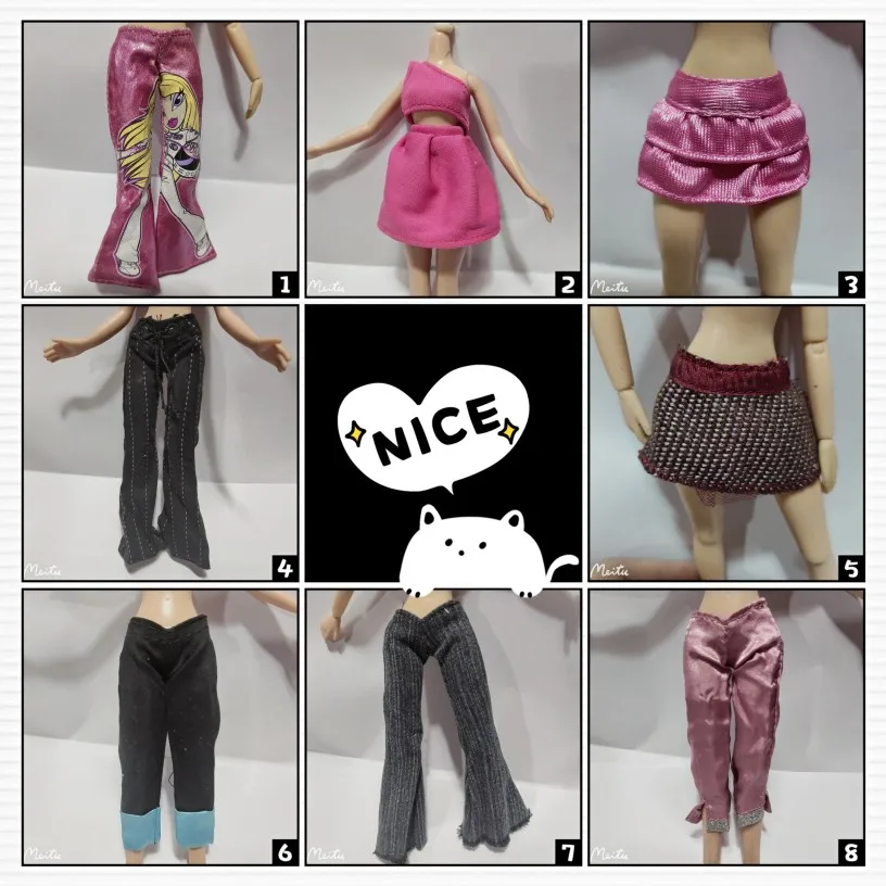 

Baez Doll Kerr Clothing Pretend Play Replacement Skirt Pants Vest Baby Clothes Diy Model Toys