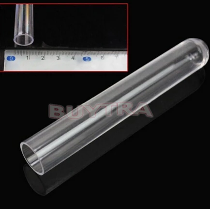 

12x100mm 10 Pcs/Pack Test Tubes Clear Plastic School Test Tubes Lab Supplies High Quality