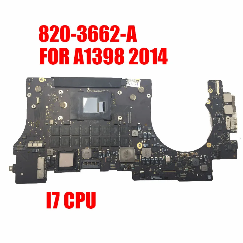 2014 A1398 материнская плата для MacBook Retina 15 &quoti7 процессор логическая 820-3662-A 8 ГБ/16 ГБ