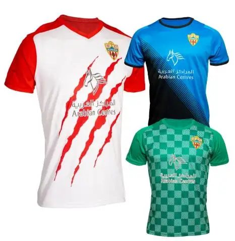 

Новинка 2021-22, Высококачественная Мужская футболка Almeria с изображением третьей рубашки для игры в футбол дома, UD Almeria Sadiq Umar, футболка на заказ