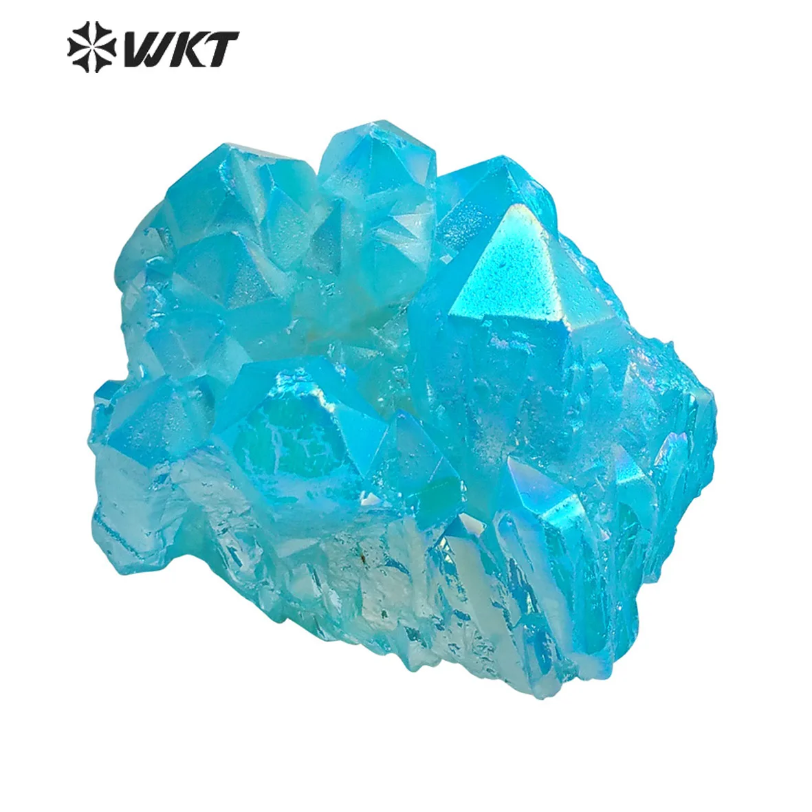 Оптовая продажа большой голубой кластер кварца ауры светильник светлый детский