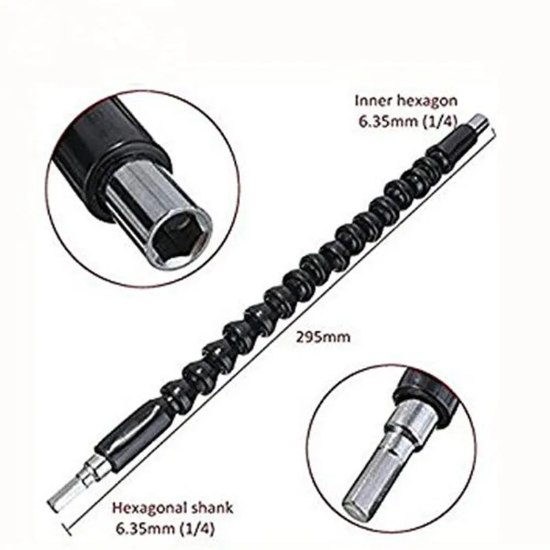 Держатель Сверл С Гибким Валом 295 мм удлинительная Отвертка сверл соединительное