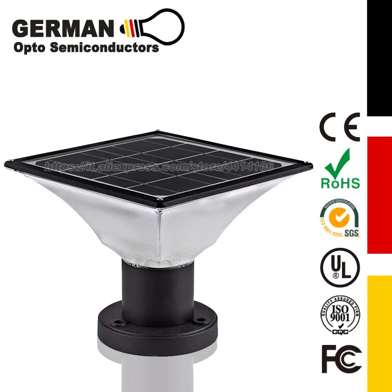 Waterproof Solar Post Cap Lights Outdoor,Dusk to Dawn Auto On/Off Solar Powered Post Lights Fits Most Posts