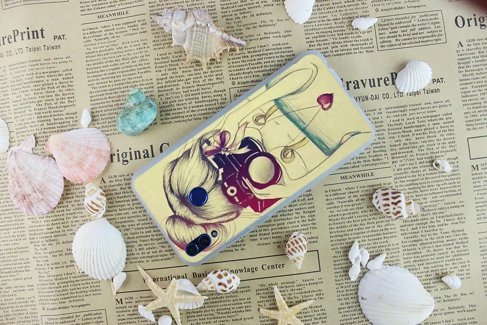 Силиконовый чехол-накладка для телефона чехол путешествий девочек Capinhas Huawei Honor 10i