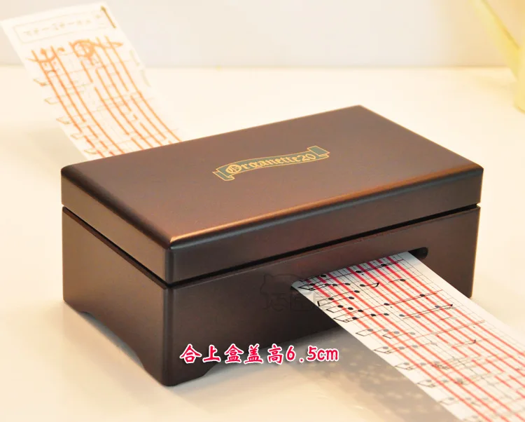 Free shipping A skillful craftsman house wooden hand tape music box can do stuff TDM202A since