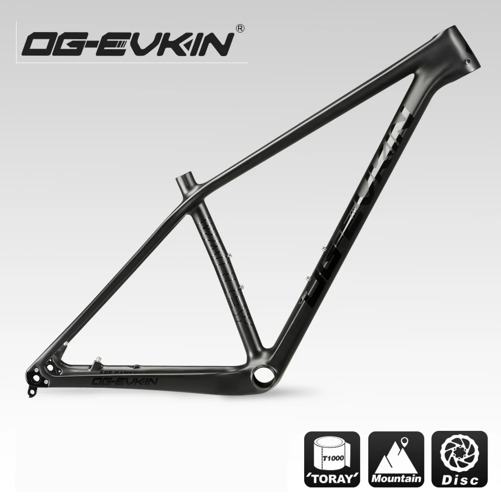 OG-EVKIN CF052 27.5er углерода MTB рама дисковый тормоз BB92 UD матовый 29ER углеродная для