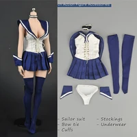 in stock 16 scale zy5015 female figure clothes accessory sexy sailor suit short skirt stockings wrist sleeve model