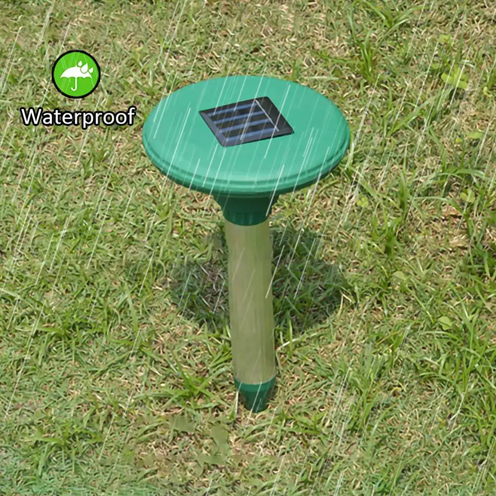 

Solar Powered Ultrasonic Snake Repeller Sonic Mole Vole Snake Mouse Rodent Garden Yard Pest Contorl Mosquito Repeller