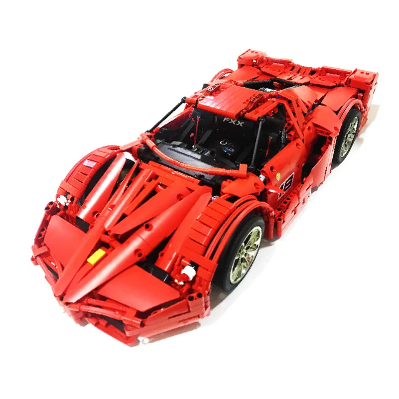 Technic Series MOC Ferrarid Enzo F40 RC автомобиль совместим с Lepined Bricks модель комплект