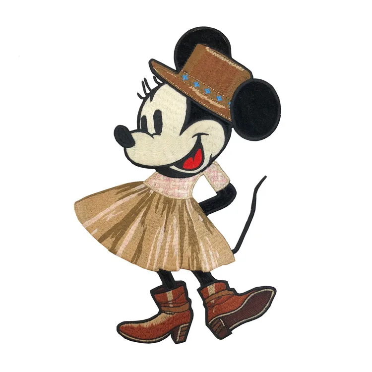 Диснеевских мультфильмов с Микки и Минни Одежда принтом Маус наклейки клей для