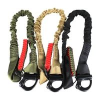 men hunting belt nylon rubber breathable shoulder padding 360 degree rotatable clip rifle safety rope holder