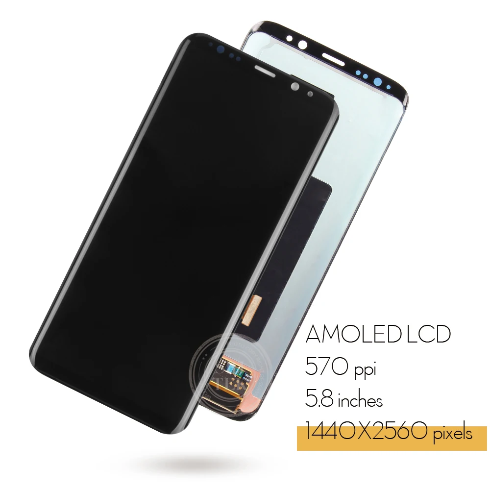 AMOLED Дисплей 5 8 дюйма для Samsung Galaxy S8 ЖК дисплей сенсорный экран рамка в сборе стекло
