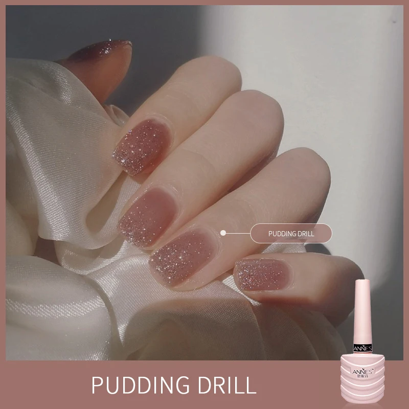 

Reflective Broken Diamond Nail Polish , Galaxy Gloss Nail Lacquer Irridescent Glitter Nail Polish Holographic Polish Nail Art