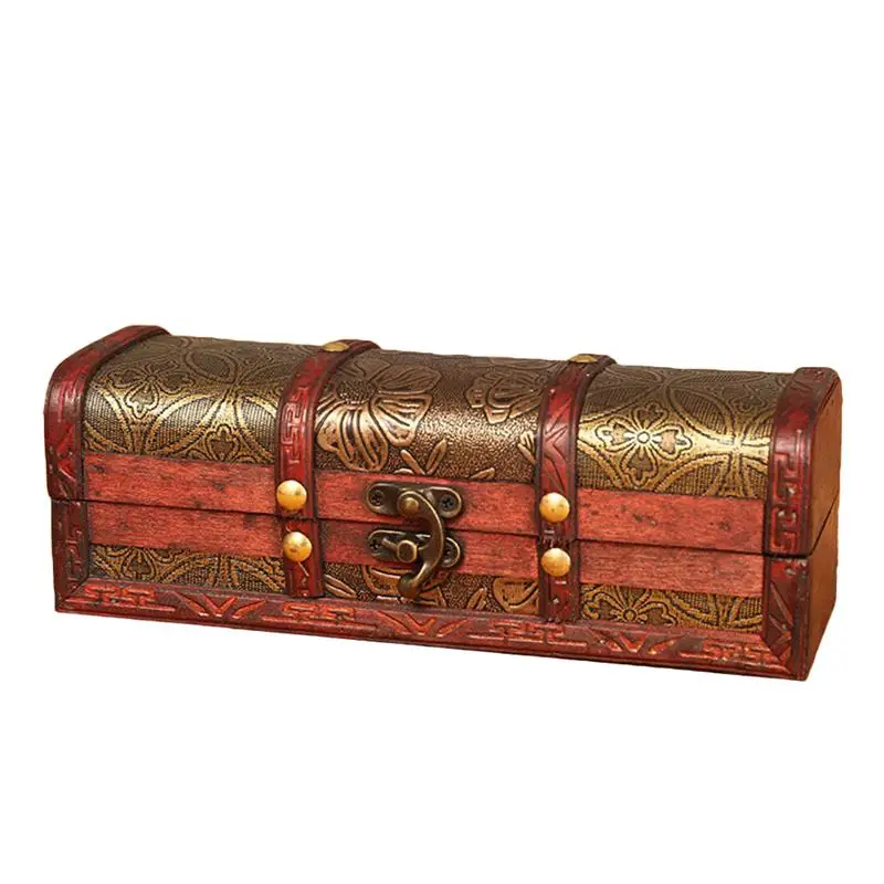 1 шт. винтажная деревянная коробка для хранения ювелирных изделий браслет