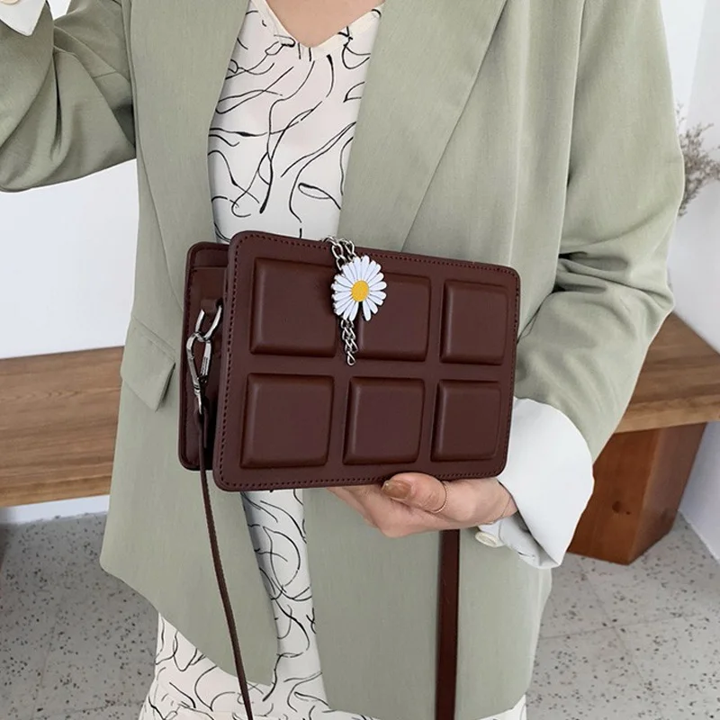 

Женская сумка-мессенджер, высококачественные Кожаные квадратные сумки с клапаном для женщин, сумка через плечо, женская сумка и кошелек