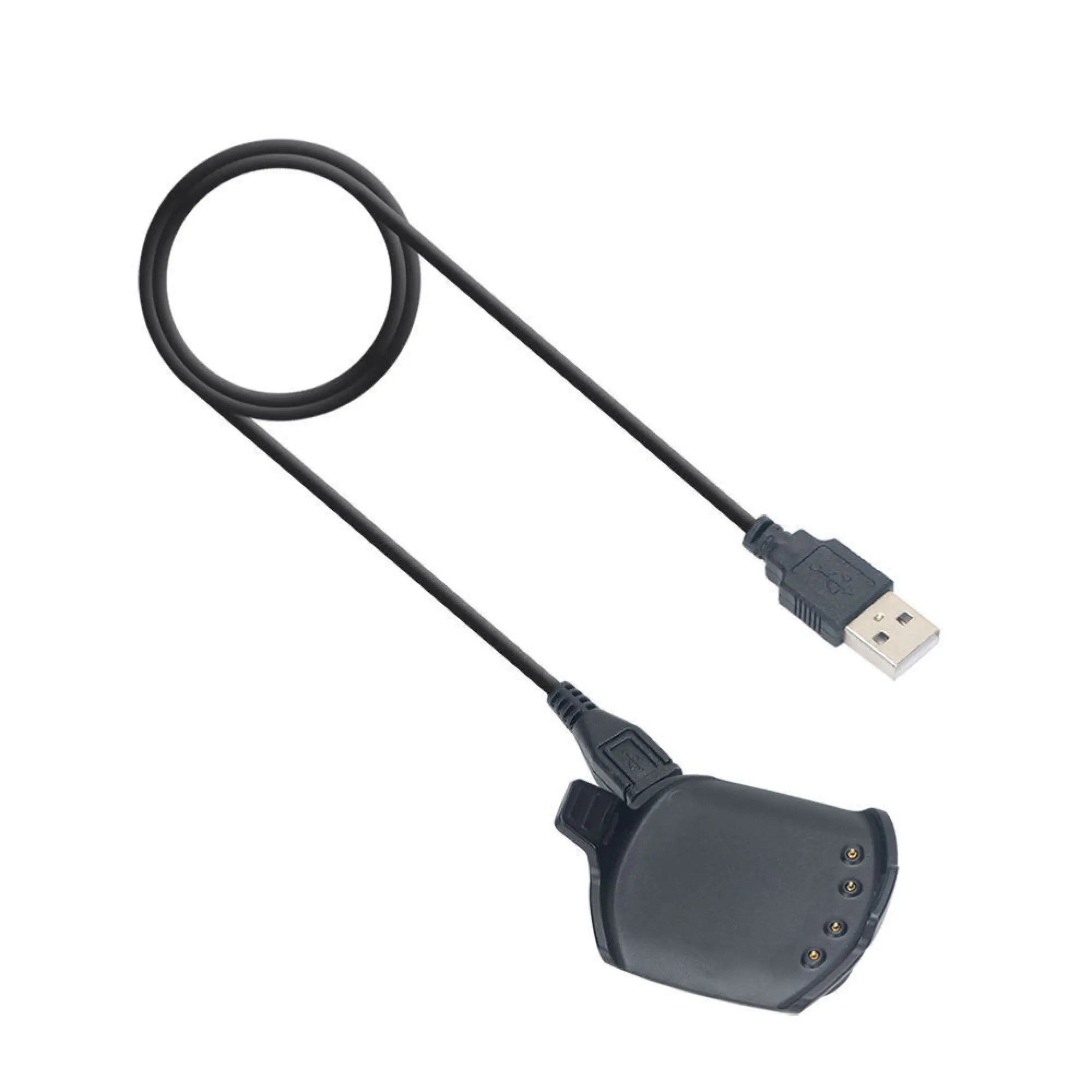 

1M Plastic USB Charging Charger Cable Sync Data Clip For Garmin Approach S2 S4 GPS Watch