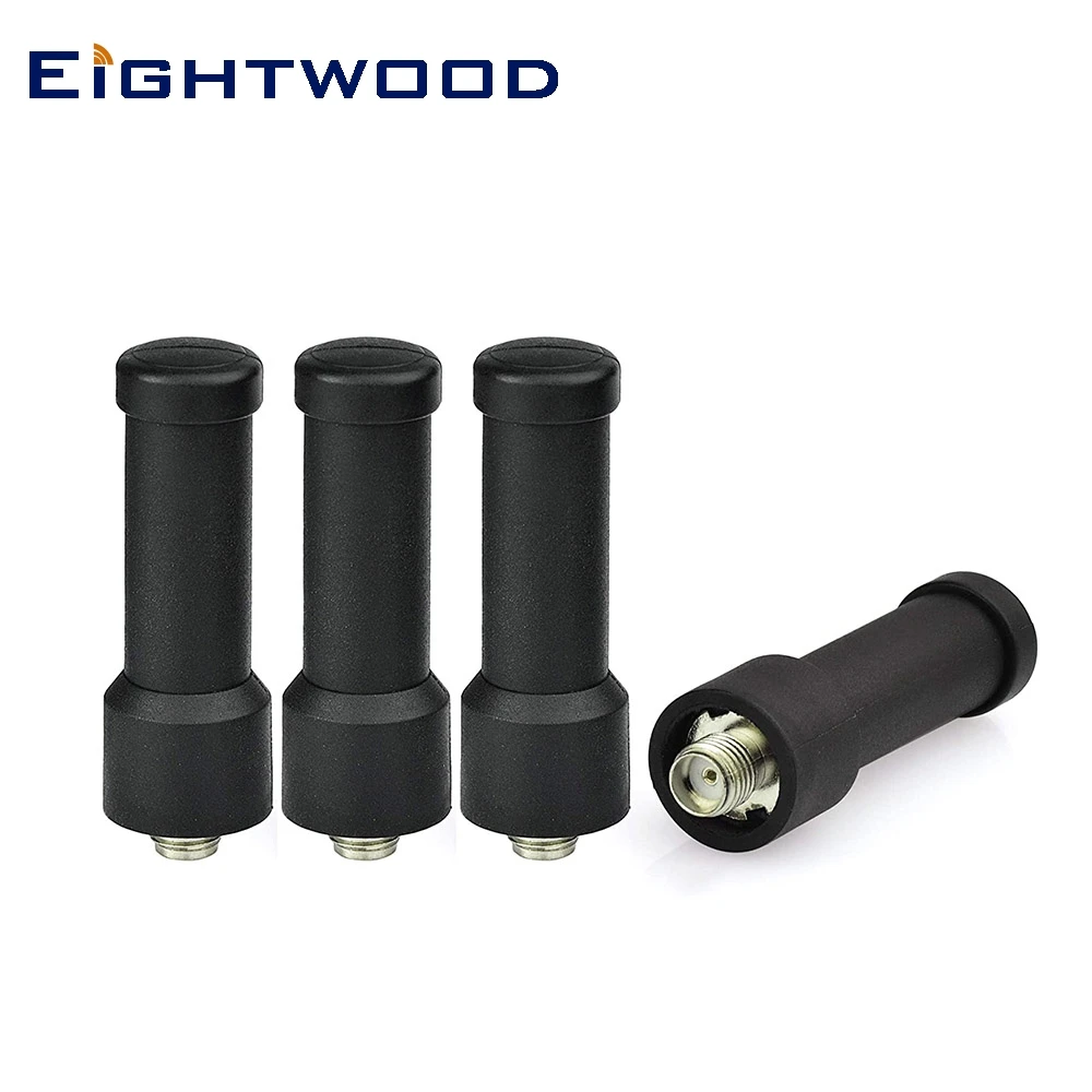 Eightwood 4 шт. Двухдиапазонная рация Ham радио SMA Женская Мини Антенна для Kenwood Wouxun Baofeng